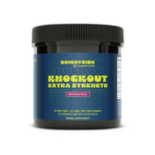 Product Image for Jar of Charlotte's Web Brightside Knockout Extra Strength gummies on a white background