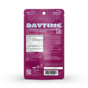 Product Image for Back packaging of Charlotte's Web Brightside Daytime gummies with text on a white background