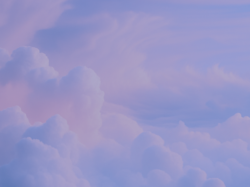 Pastel pink and purple gradient with cloud-like texture