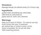Product Image for Product label with directions, ingredients, and warnings on a white background