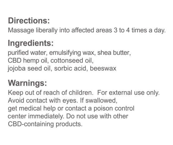 Product Image for Product label with directions, ingredients, and warnings on a white background