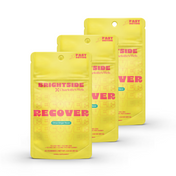 Product Image for Three yellow packages of Brightside x Charlotte&#39;s Web Recover on a white background