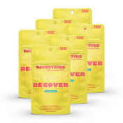 Product Image for Yellow packages of Brightside Recover by Charlotte&#39;s Web on a white background