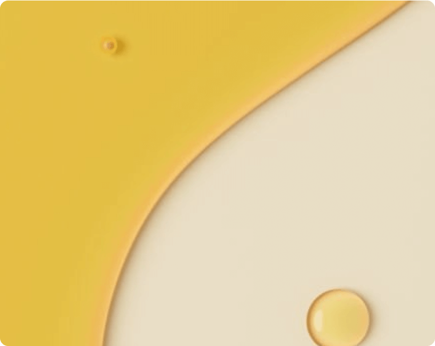 Close-up of oil on a beige background