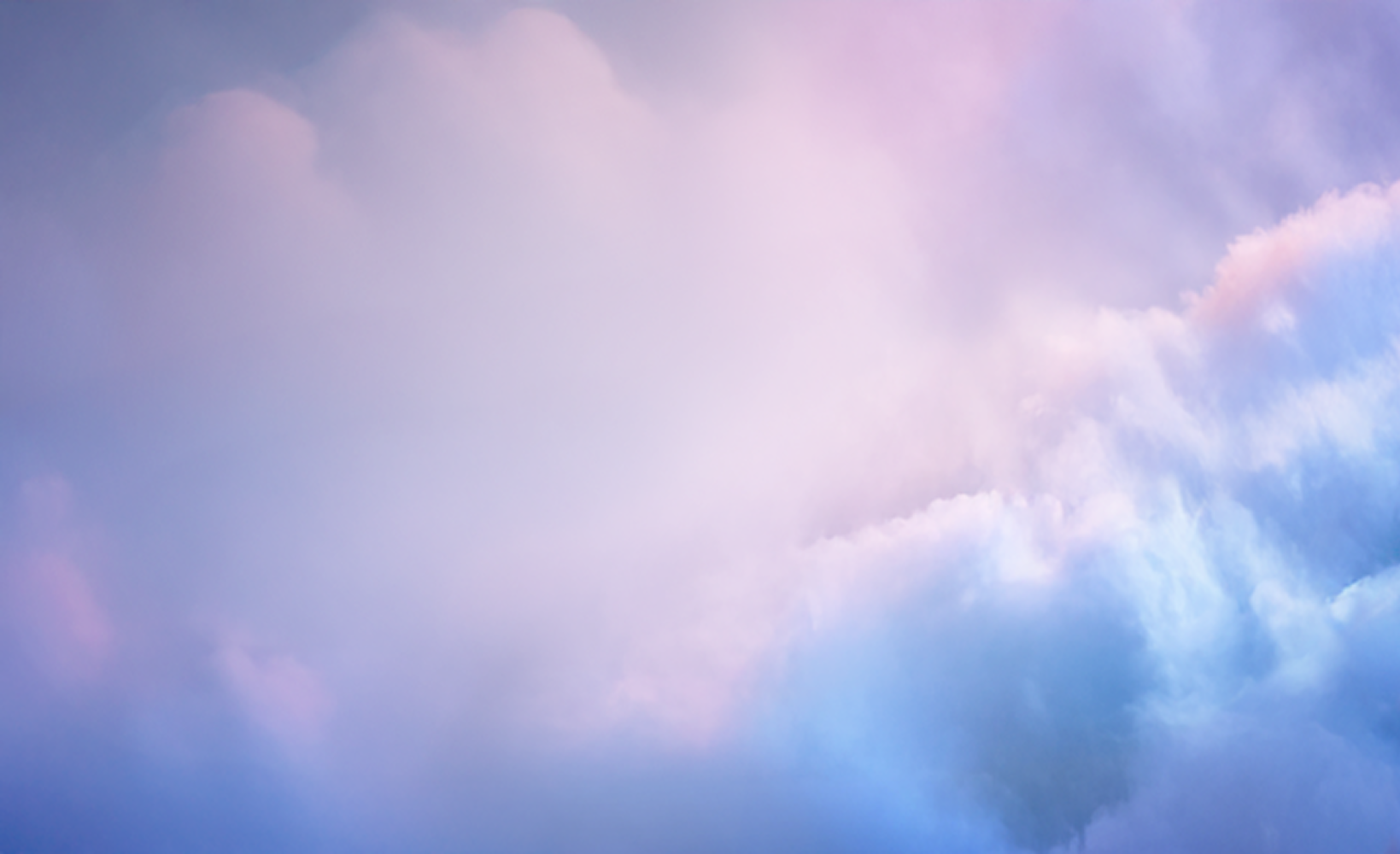Woman resting on clouds