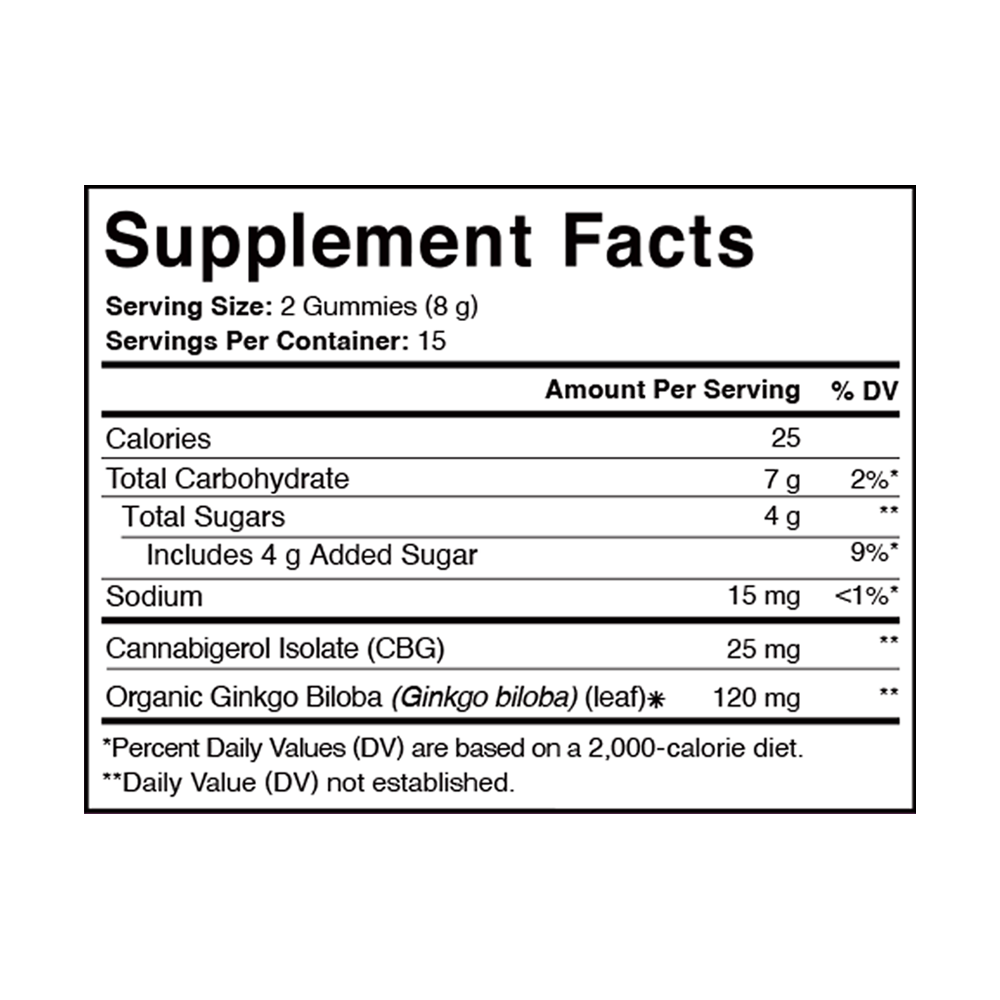 Product Image for Focus &amp; Attention CBG Gummy