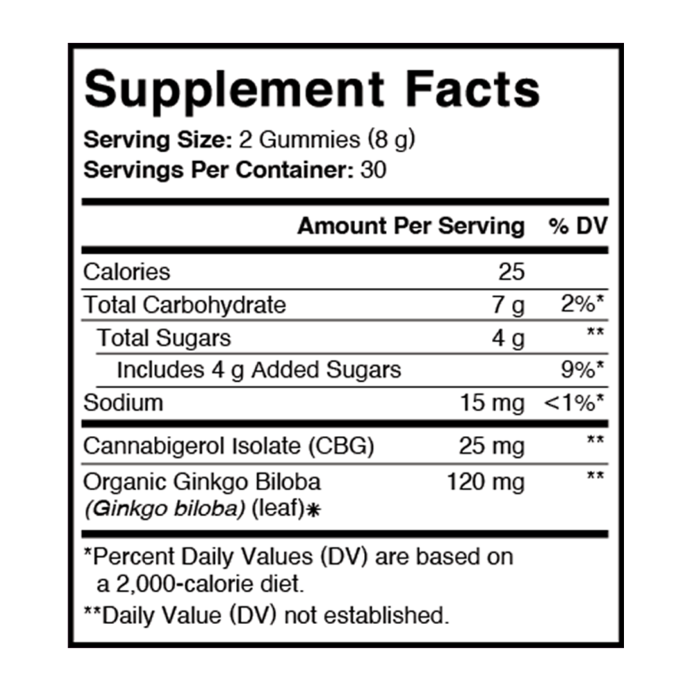Product Image for Focus &amp; Attention CBG Gummy